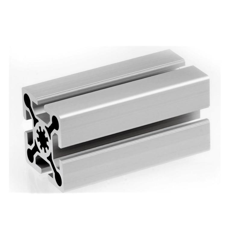 Perfil de aluminio con ranura en T 8-5050 - 50 x 50 mm, ranura de 8 mm